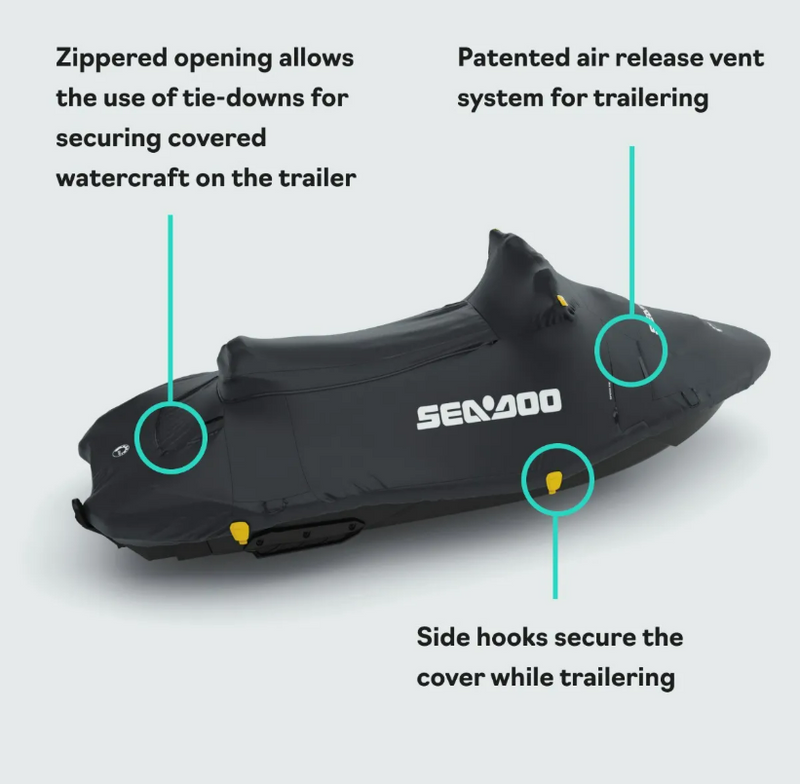 SEA-DOO COVER 3-UP SPARK WITH ADJ RISER 2025