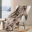 Dreamz Throw Blanket Luxury Tie-dyed Faux Fur 500GSM Bed Sofa Thick152x203cm