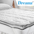 Dreamz Pillowtop Mattress Topper Mat Bedding Luxury Pad Protector Cover Double