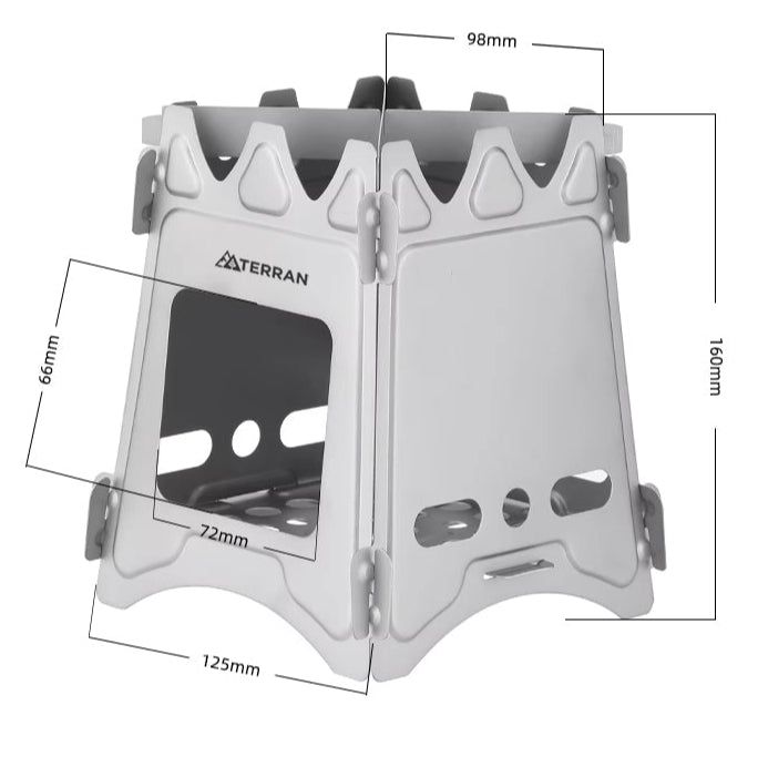 TERRAN Titanium Cooking Bundle (Twig Stove & Pot Set)