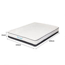 Dreamz Pocket Spring Mattress HD Foam Medium Firm Bedding Bed Top Queen 21cm