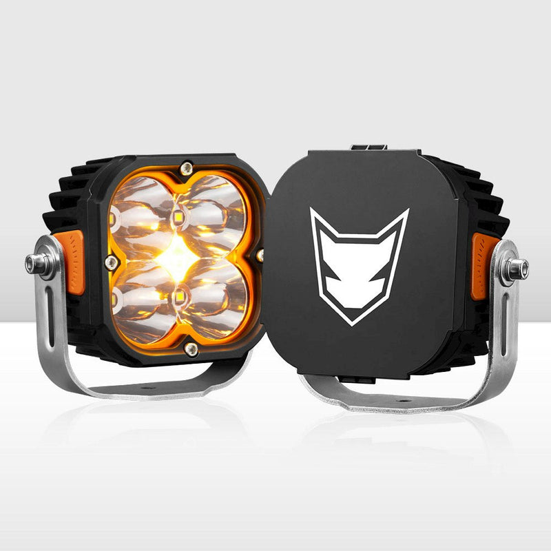 LIGHTFOX Cygnus Pair&nbsp;5inch Osram&nbsp;LED&nbsp;Pod&nbsp;Lights&nbsp;1Lux@396m 7,053Lumens