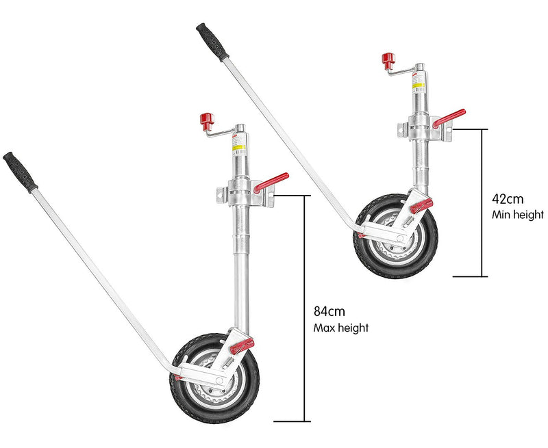 Alko 10 inch Trailer Boat Manual Jockey Wheel