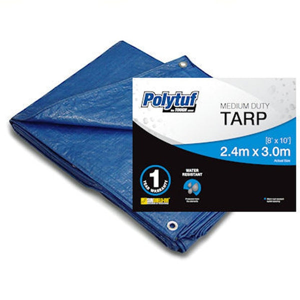 Polytuf  Medium Duty TARP Blue 2.4x3.0m (8'x10')