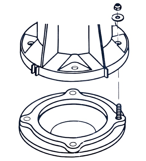 Dometic 385310063 Floor Flange Seal Kit For Pedal-Flush Toilet