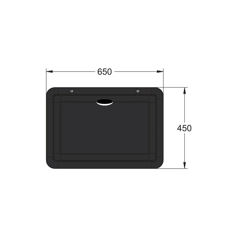 Lifestyle Folding Picnic Table 450 x 650mm - Black