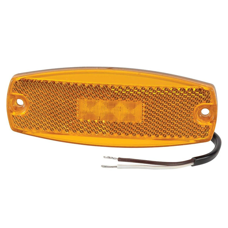 Narva 91700 9-33 Volt Model 17 LED Side Marker Or External Cabin Maker Lamp (Amber)