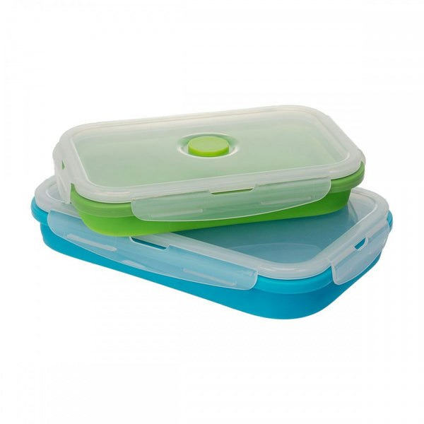 Supex Collapsible Set Of 2 Rectangular Containers