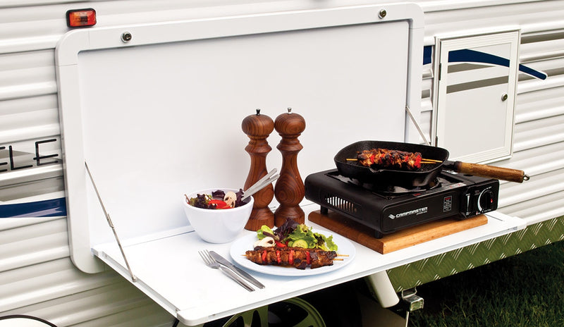 Lifestyle Folding Picnic Table 450 x 800mm - Black
