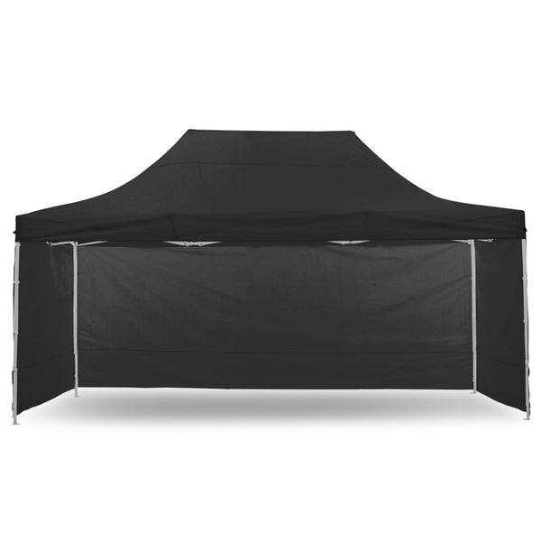 Wallaroo Gazebo Tent Marquee 3m x 4.5m PopUp Outdoor - Black