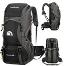 50L Waterproof Travel Backpack Rucksack Black
