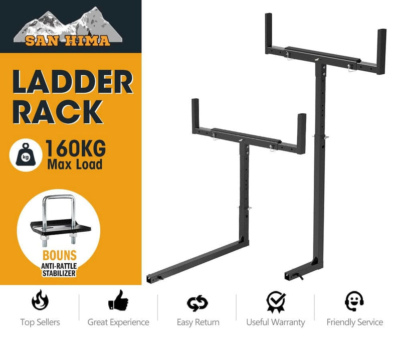 San Hima Tow Bar Hitch Mount Ladder Roof Rack Bar Extension Timber