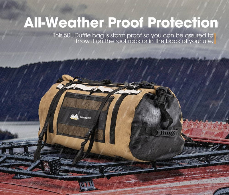 SAN HIMA Cargo Bag Small Stormproof Bag Water Resistant Outdoor Camping 4WD  50L