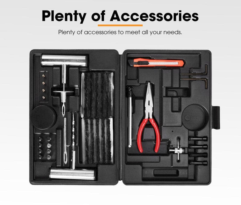 Tyre Repair Kit 67 Pcs Emergency Tools Set Car Truck Trailers