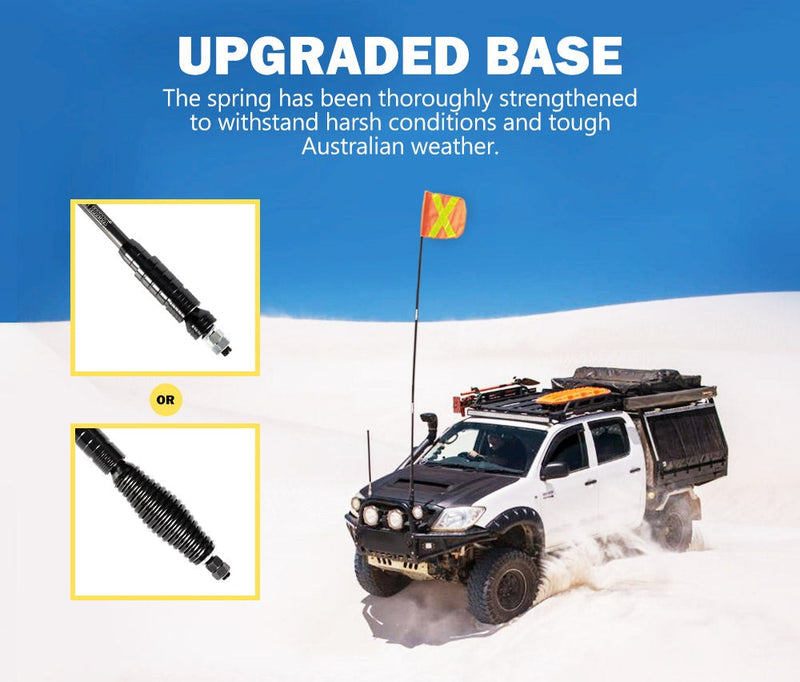 San Hima 3x1M 4WD Recovery Sand Flag Safety Flag Quick Connector