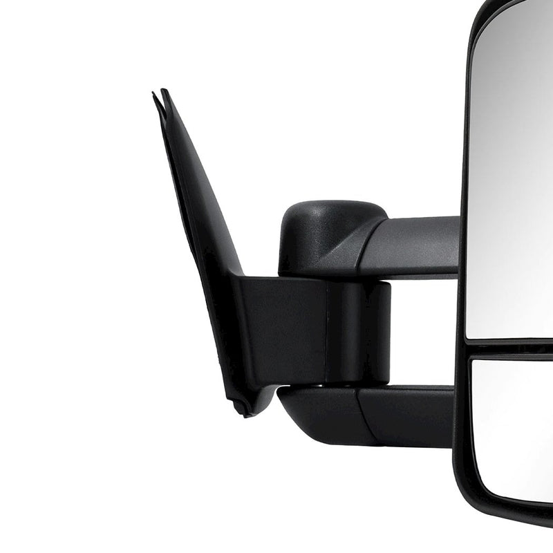 Galvan Pair Extendable Towing Mirrors Black for Toyota HILUX 2012-2015 Adjusting