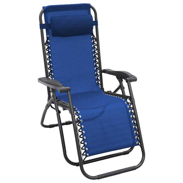 Wallaroo Zero Gravity Reclining Deck Chair - Blue