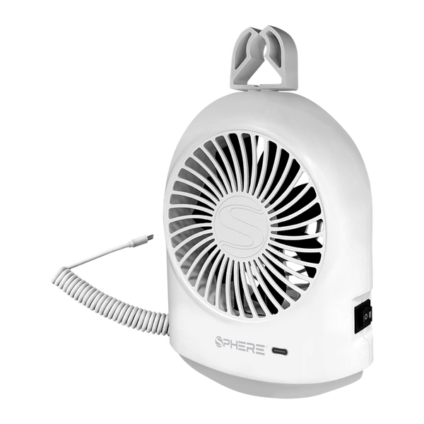 SPHERE Camper Blade Fan & Dual Light with USB-C Input | USB-C Cord Inc.