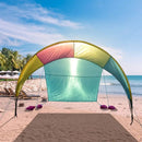 Rainbow Suncover Beach Tent - Patented Design, 10.5' x 11.5', Fits 4-6 Adults