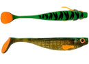 18cm Storm RIP T-Bone Soft Shad Lure - Green Motor Oil Tiger