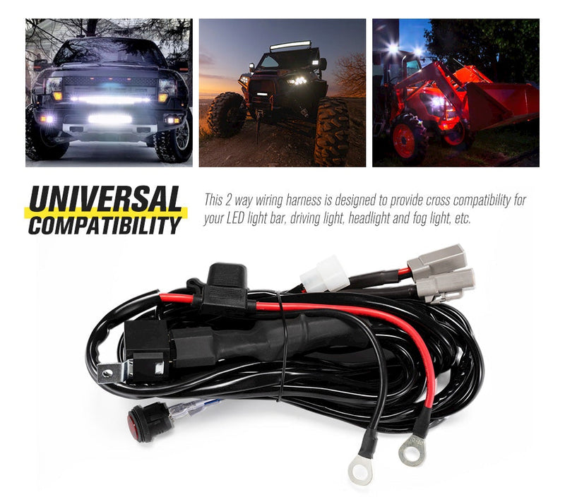 Lightfox 2 Way Dual Connector Plug & Play Smart Harness High Beam