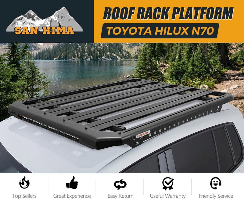 San Hima Roof Rack Platform For Toyota Hilux N70 Aluminium Alloy 2007-On