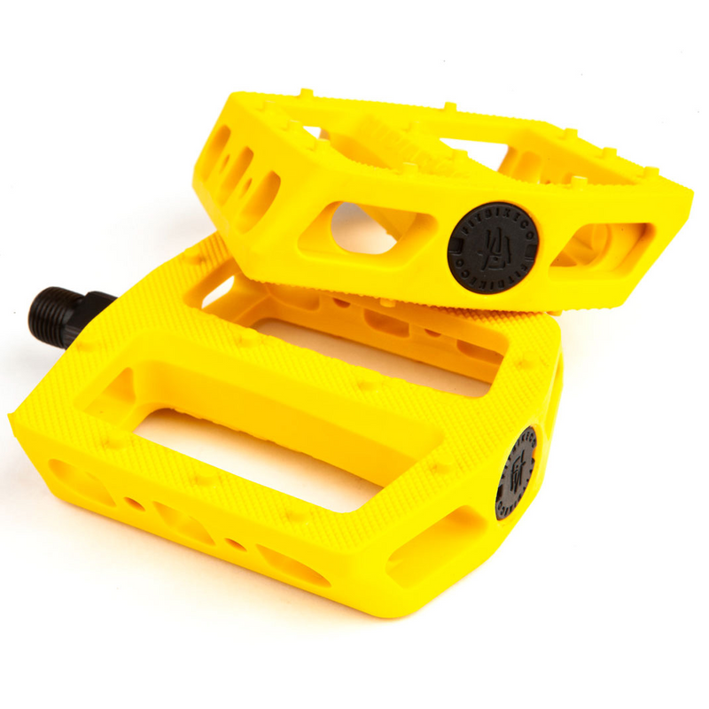 Fitbikeco Replacement Plastic BMX Pedals 9/16" Yellow