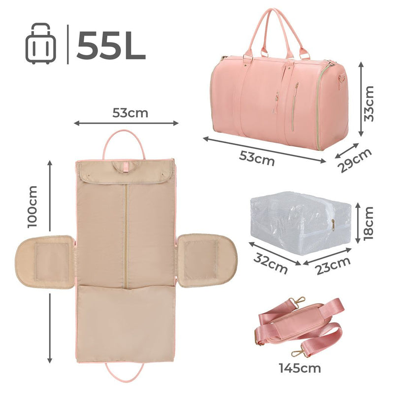 Slimbridge Large Capacity Foldable Travel Bag Garment Duffle Bag Lightweight
