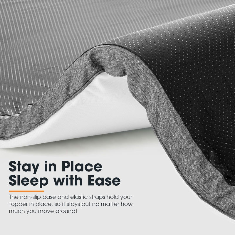 San Hima Caravan Mattress Topper Double Size Mat RV Bed 180cm x 135cm