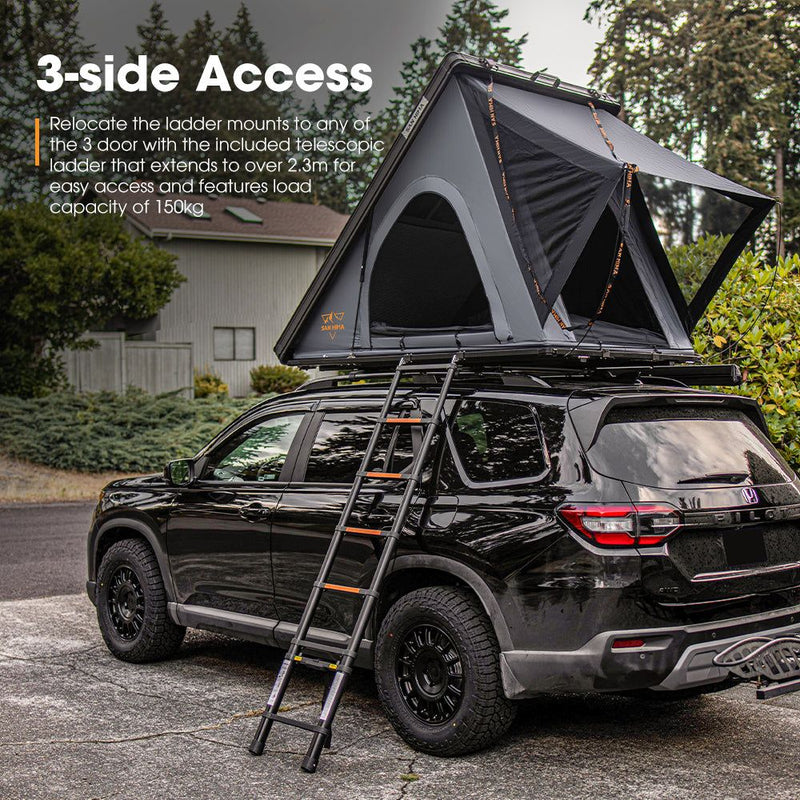 San Hima Kalbarri Lite Roof Top Tent Hardshell With Ladder Camping 4WD