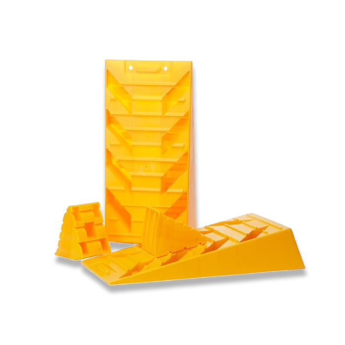 Supex Dual Axle Wheel Levelling Ramps, Pair with Chocks & Bag Kit