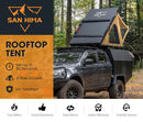 San Hima kalbarri Lite Rooftop Tent Hardshell With Ladder & Rack Camping Khaki
