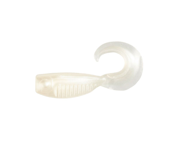 Zman 8 Pack of 2 Inch Guppy Grubz Soft Plastic Lures - PEARL