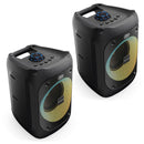 Majority PS100 - Bundled Party Speaker 40w Bluetooth Karaoke-DJ-Party-PA System - Black