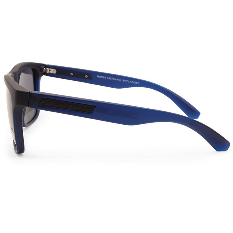 Dirty Dog Monza Satin Blue/Grey Polarised Unisex Fashion Sunglasses 53678