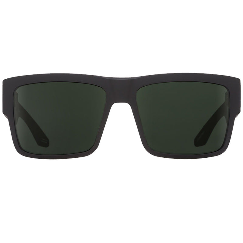 Spy Cyrus Matte Black/Happy Grey Green Men's Rectangular Sunglasses