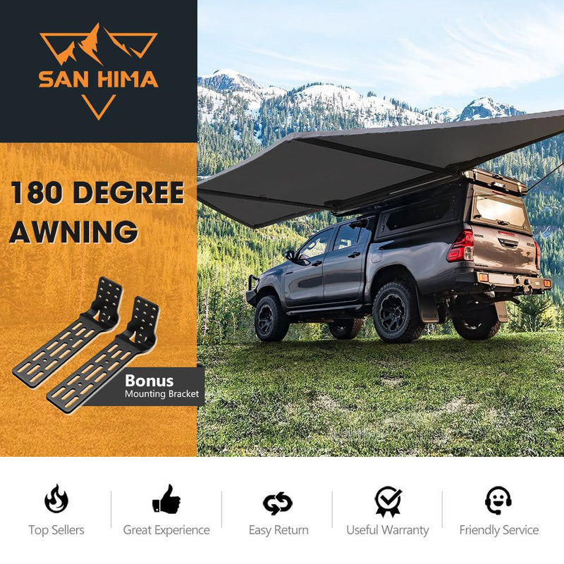 San Hima 180 Degree Free-Standing Awning 600D Double-Ripstop
