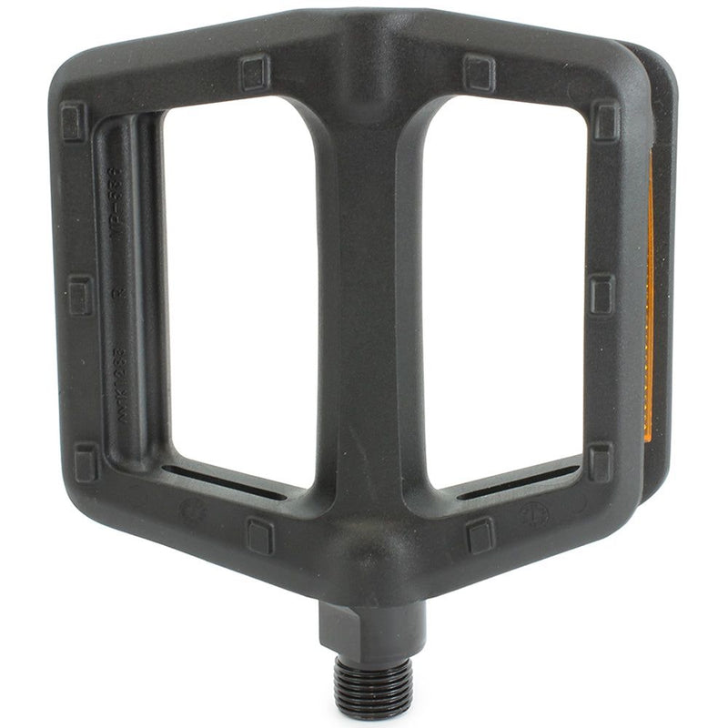 VP Components Black One-Piece Large Platform Replacement Bike Pedal Set 9/16-Inch