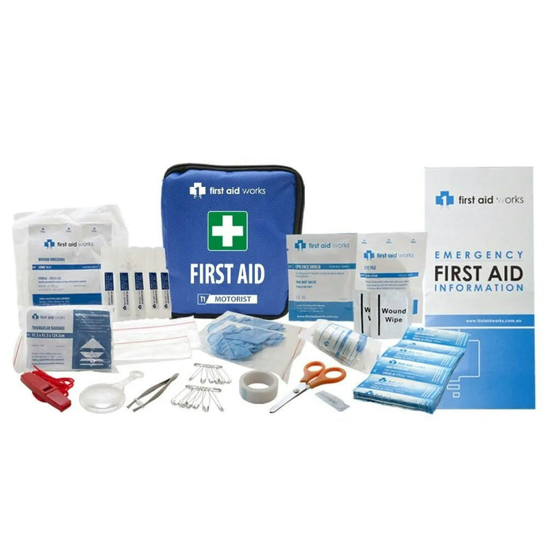 First Aid Works Tier-1 19-Piece Motorist Vehicle Car First Aid Kit