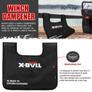 X-BULL 4X4 Recovery Kit: Kinetic Rope, Snatch Strap, Winch Damper 13Pcs