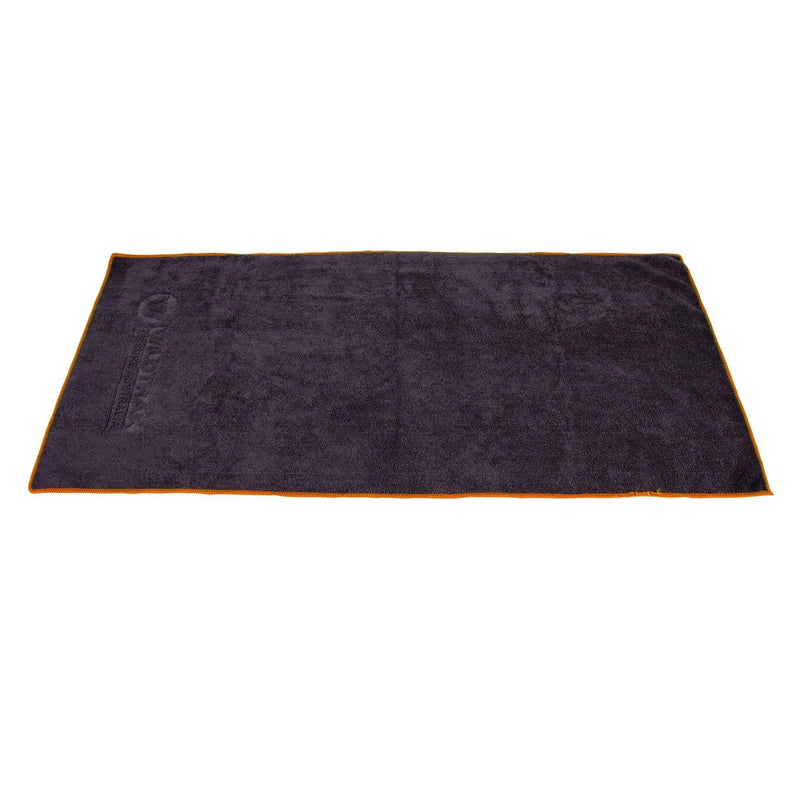 2x Wildtrak Quick Dry 90cm Camp Towel Rectangle w/Bag Outdoor Camping Small Grey