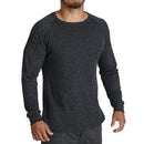 Mens Merino Wool Blend Long Sleeve Base Layer
