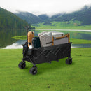 Lambu Folding Wagon Cart 300L Garden Outdoor Camping Shopping Trolley Wheels