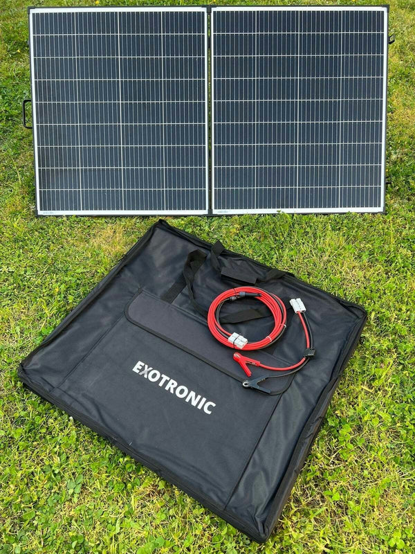 Exotronic 24V 200W Portable Folding Solar Panel - No Controller