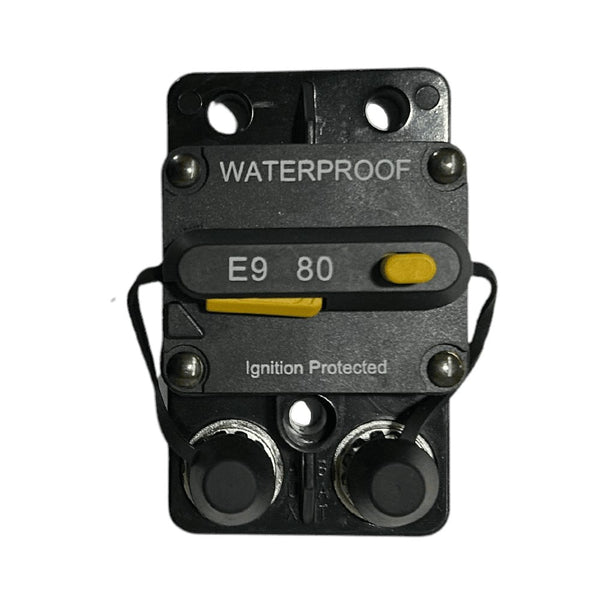 Exotronic 80A Surface Mount Waterproof DC Circuit Breaker - Side by Side