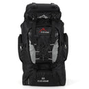 80L Travel Backpack Waterproof Outdoor Pack Black