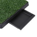 Pawz Indoor Dog Potty Training Tray Pet Grass Toilet Loo 2x Mat Large Portable