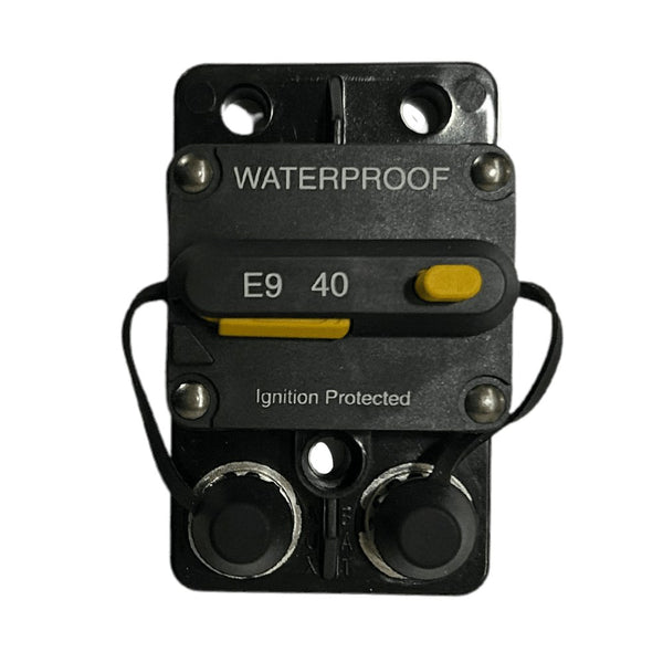 Exotronic 40A Surface Mount Waterproof DC Circuit Breaker - Side by Side