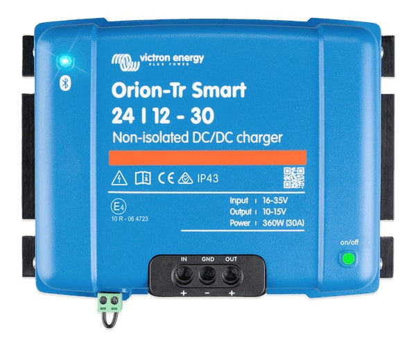 Victron 24V to 12V Orion-Tr Smart 24/12-30A Non-isolated DC-DC Charger