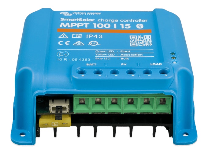 Victron 12/24V 15A SmartSolar MPPT 100/15 Bluetooth Solar Charge Controller